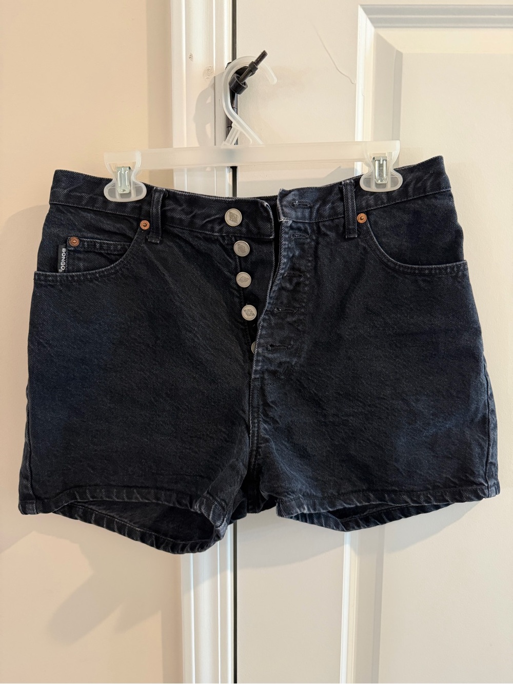 Vintage Bongo black button fly Dad Short-Size 11